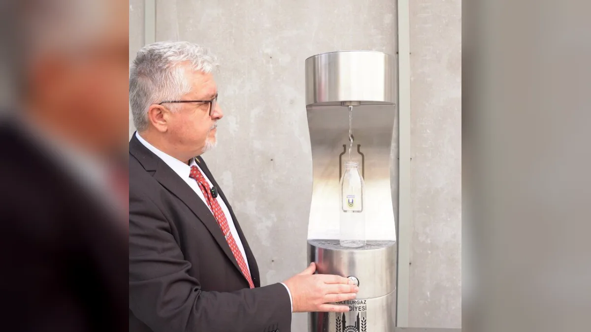 Lüleburgaz'da su sebilleri ücretsiz dolum noktası